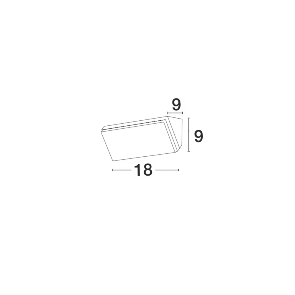 Design-Wandleuchte Keen anthrazit 18cm Lyora 5212017419170