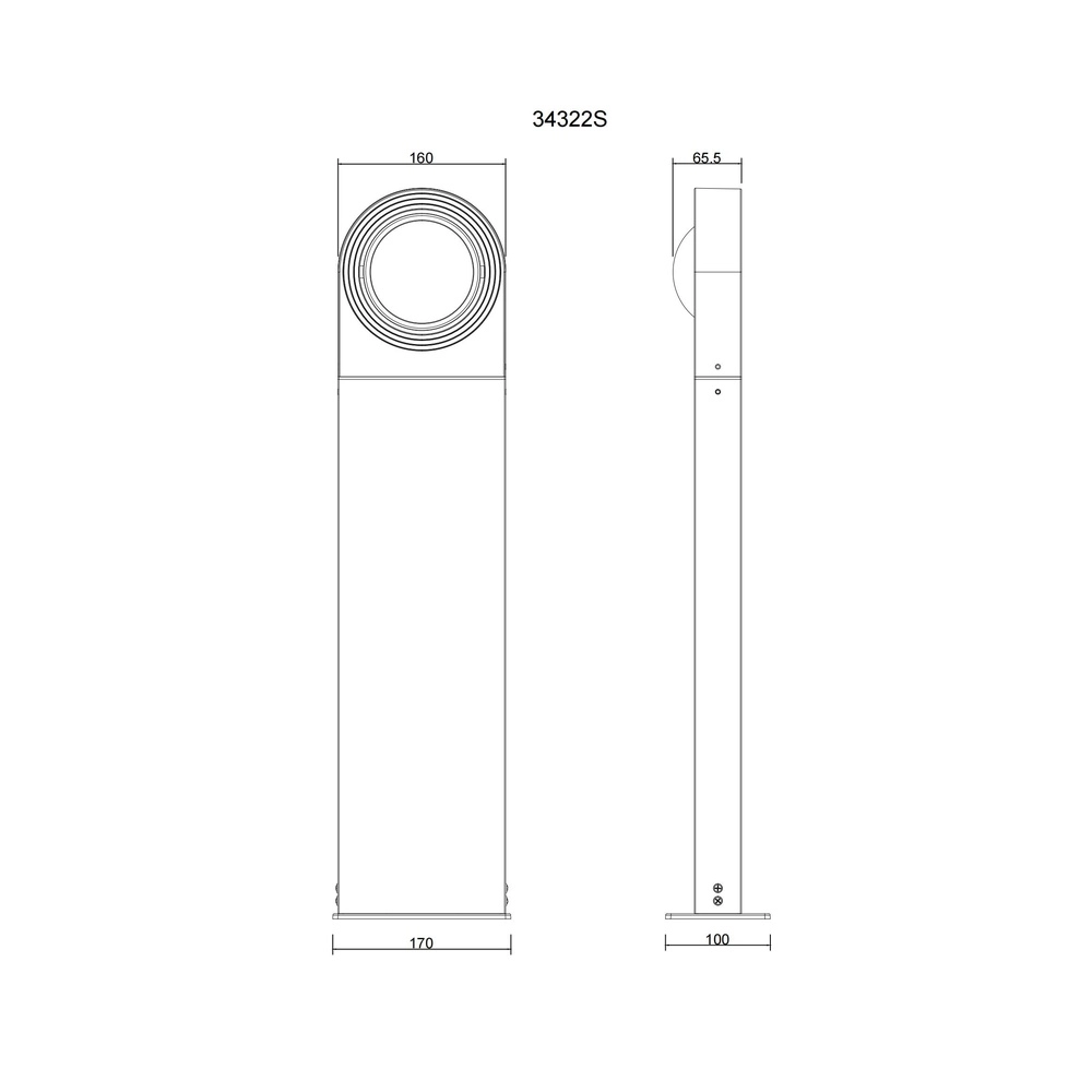 Gartenlampe Oko Schwarz Globo 9007371507535