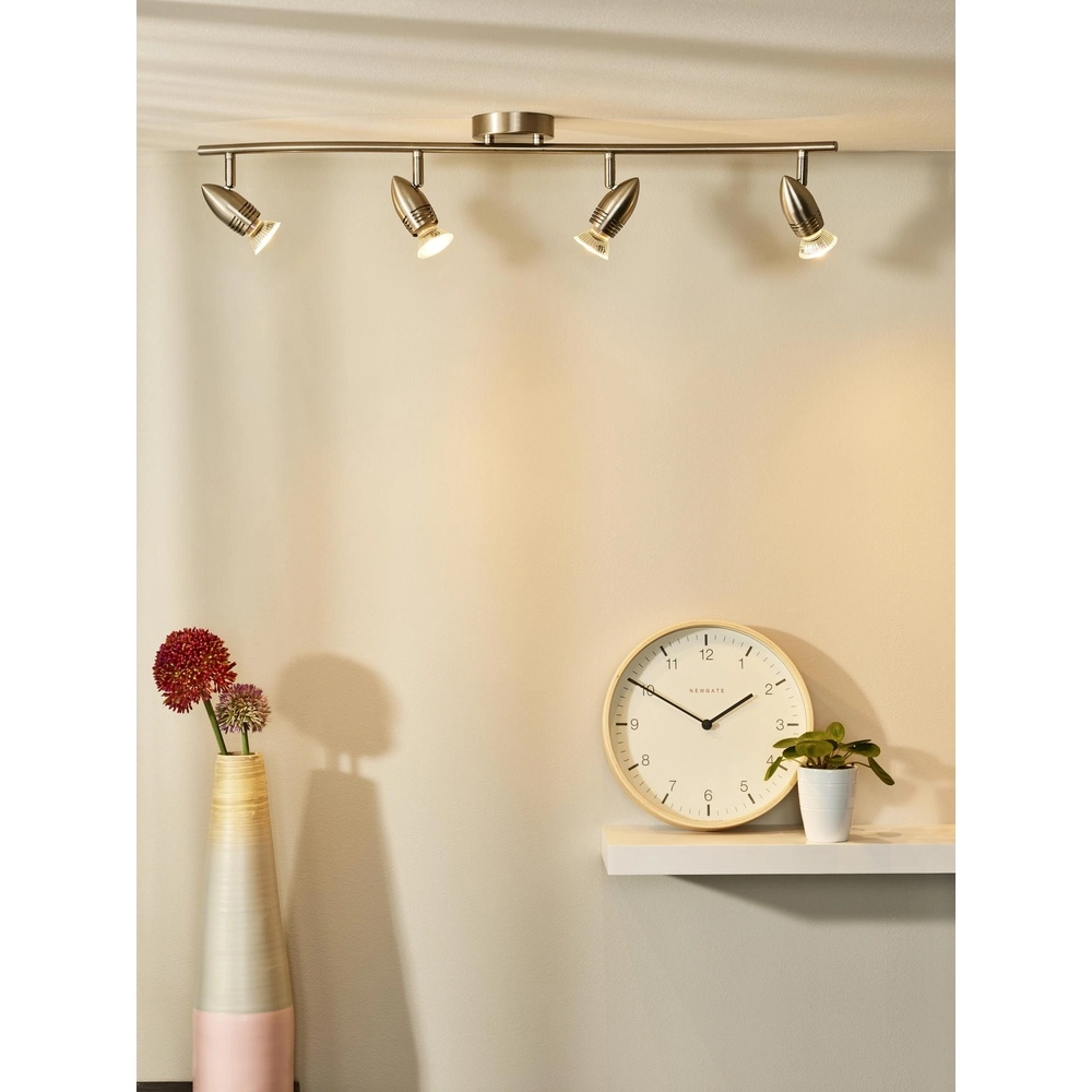 Deckenscheinwerfer Caro-Led 4-Licht mattes Chrom Lucide 5411212133458