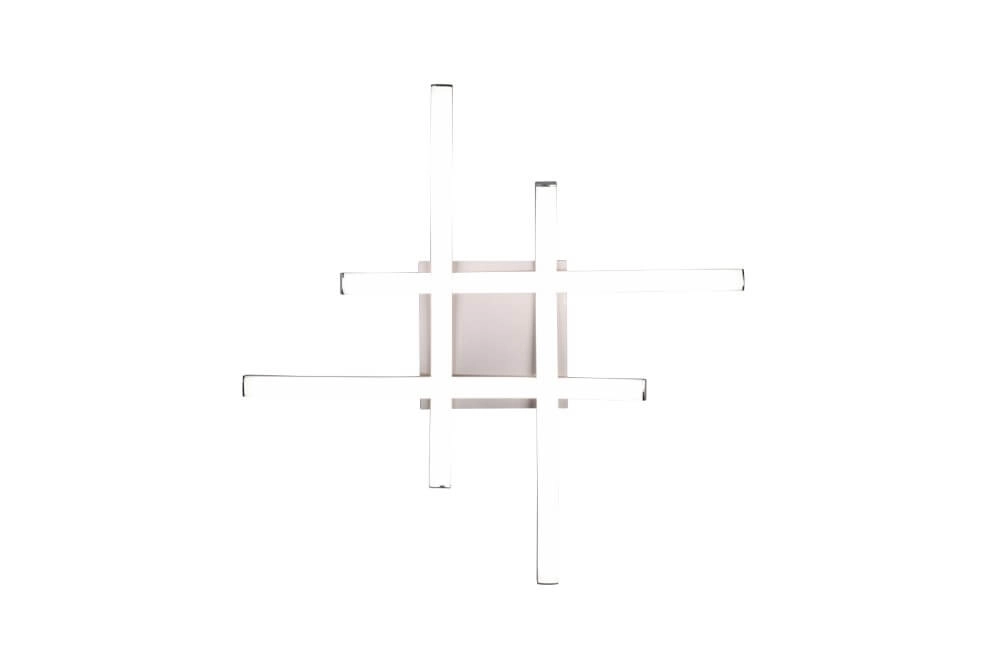 LED-Deckenleuchte Route Edelstahl 4000K Trio 4017807521771