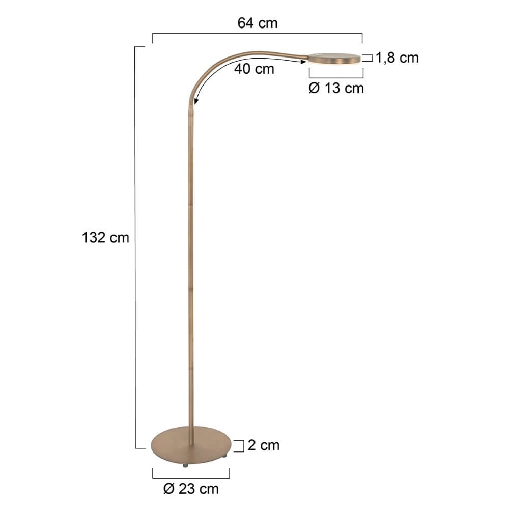 Flexible LED-Leselampe Platu Bronze Steinhauer 8712746151497