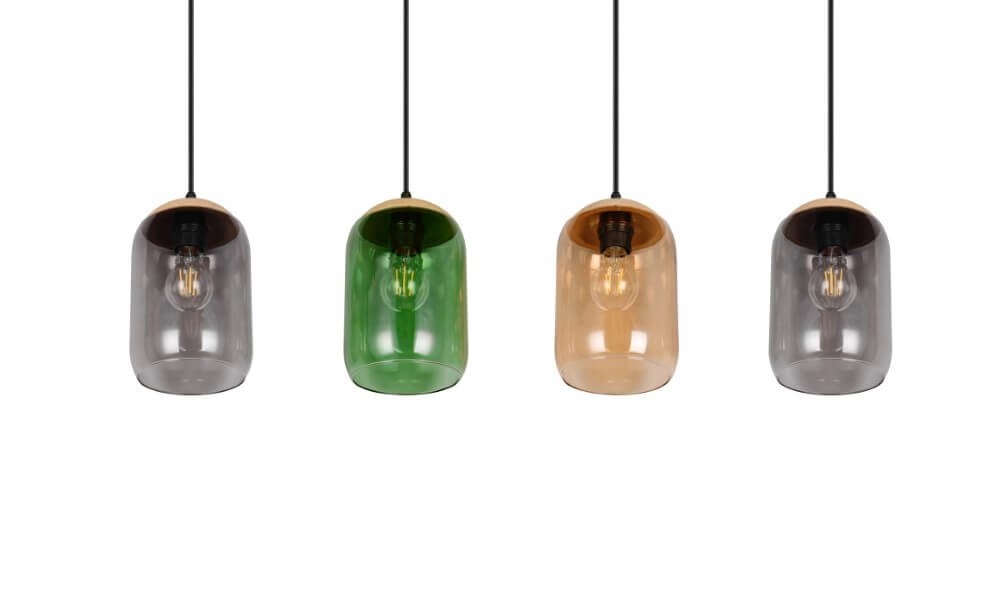 Esstischlampe aus Glas Cork 4-Licht Trio 4017807622997