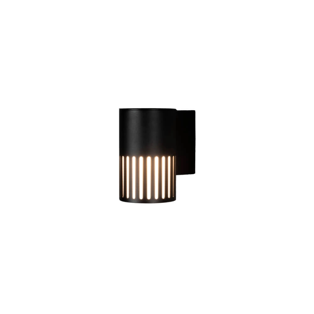 Design-Wandleuchte Pistoia schwarz mit weißem Glas KonstSmide 7318303577529
