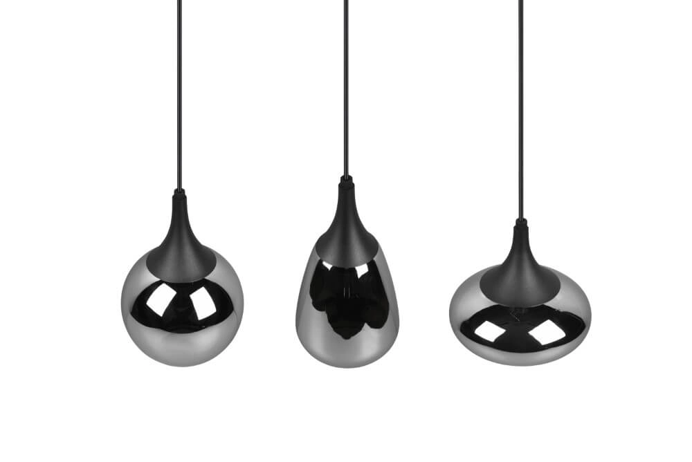 Hängelampe mit 3 Leuchten Lumina mit Rauchglas Trio 4017807542271