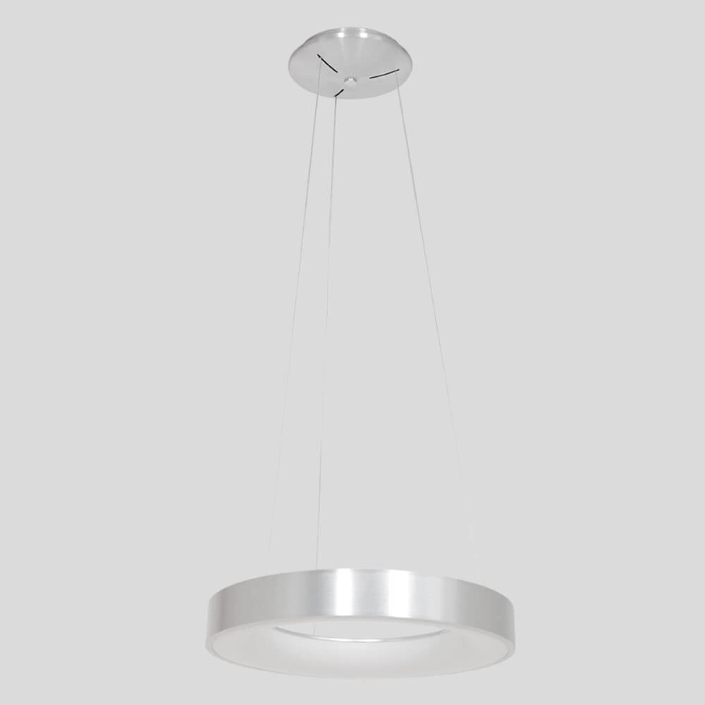 LED-Hängelampe Ringlede Ø 48cm Metallgrau Steinhauer 8712746135213