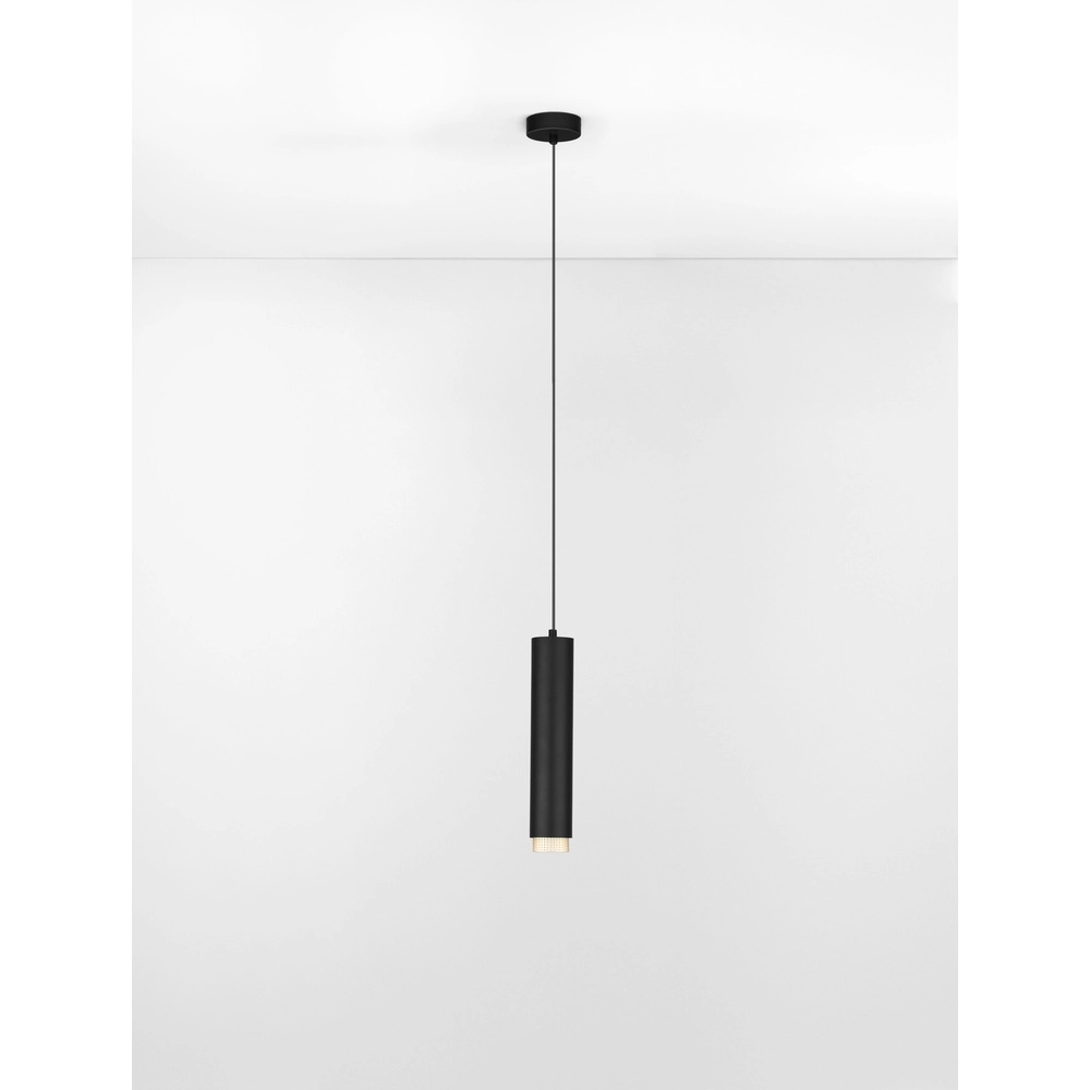 Pendelleuchte Nessi schwarz mit gold