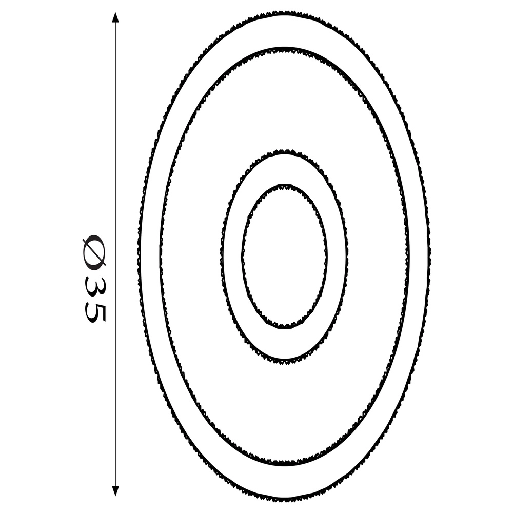 Deckenleuchte Roundel schwarz Searchlight 5053423299556