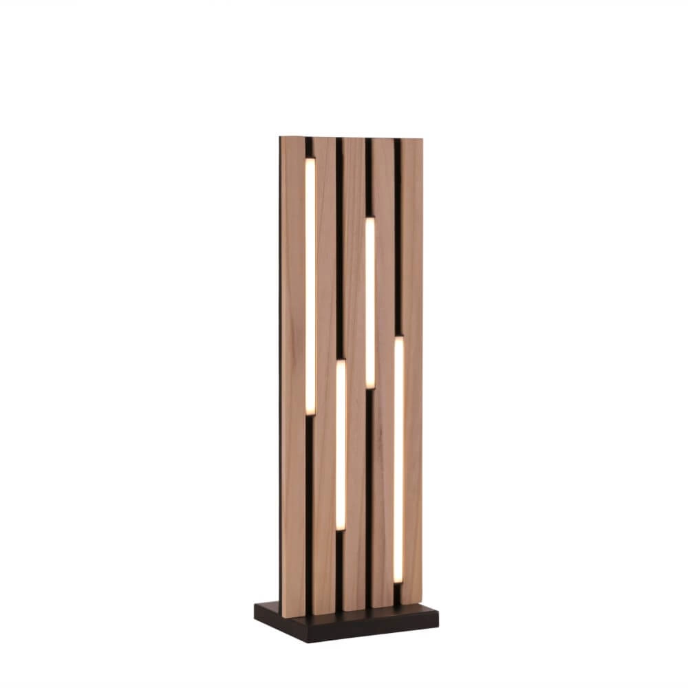 Designer-Stehleuchte Q-Akustik Holz Paul Neuhaus 4012248385401