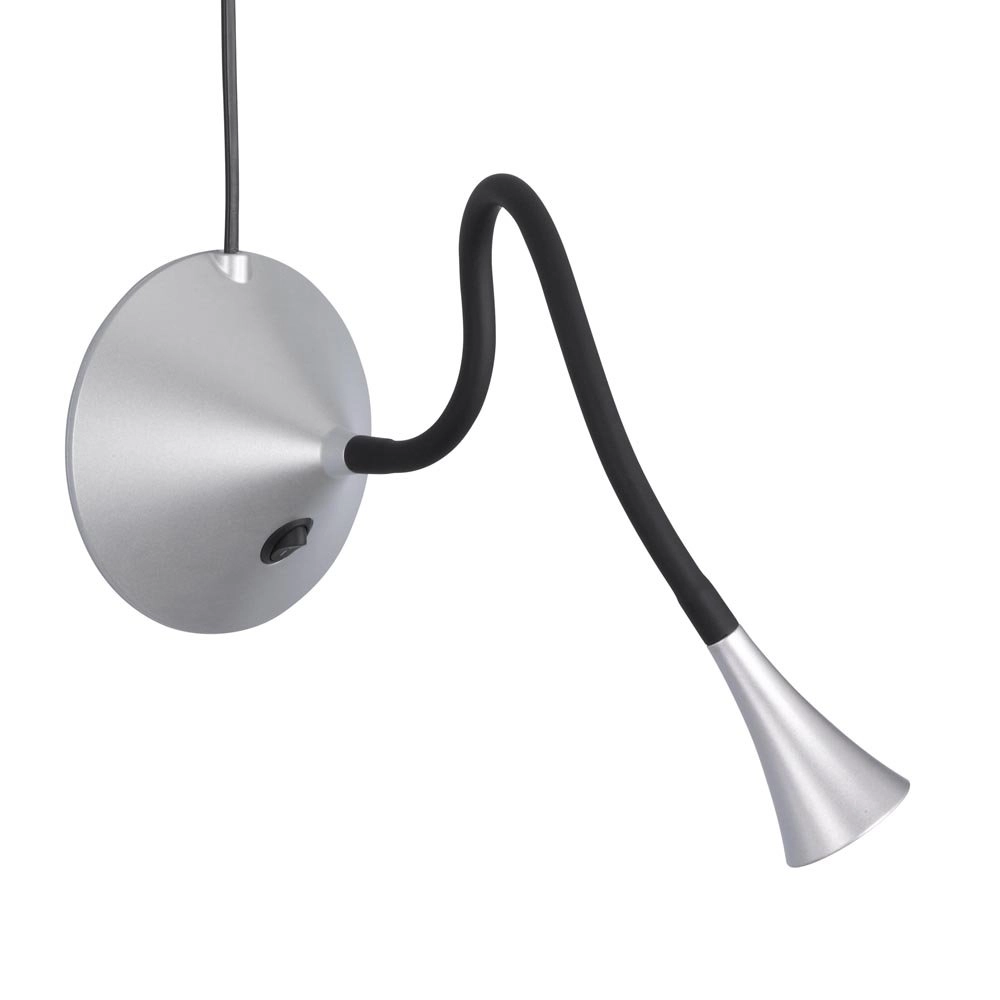 LED Tischlampe Viper Silbergrau Trio 4017807292855