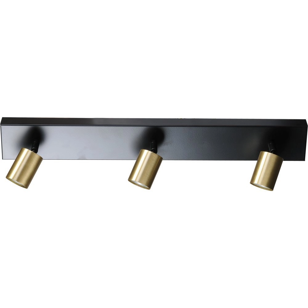 Deckenleuchte schwarz Bounce mit 3 Goldflecken