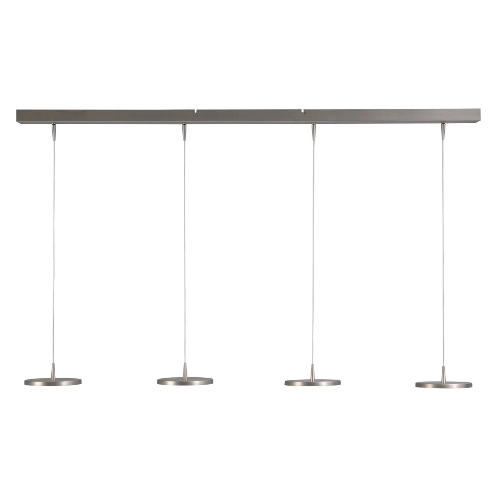 Esszimmerlampe Denia 2 4-Licht-Nickelmatte