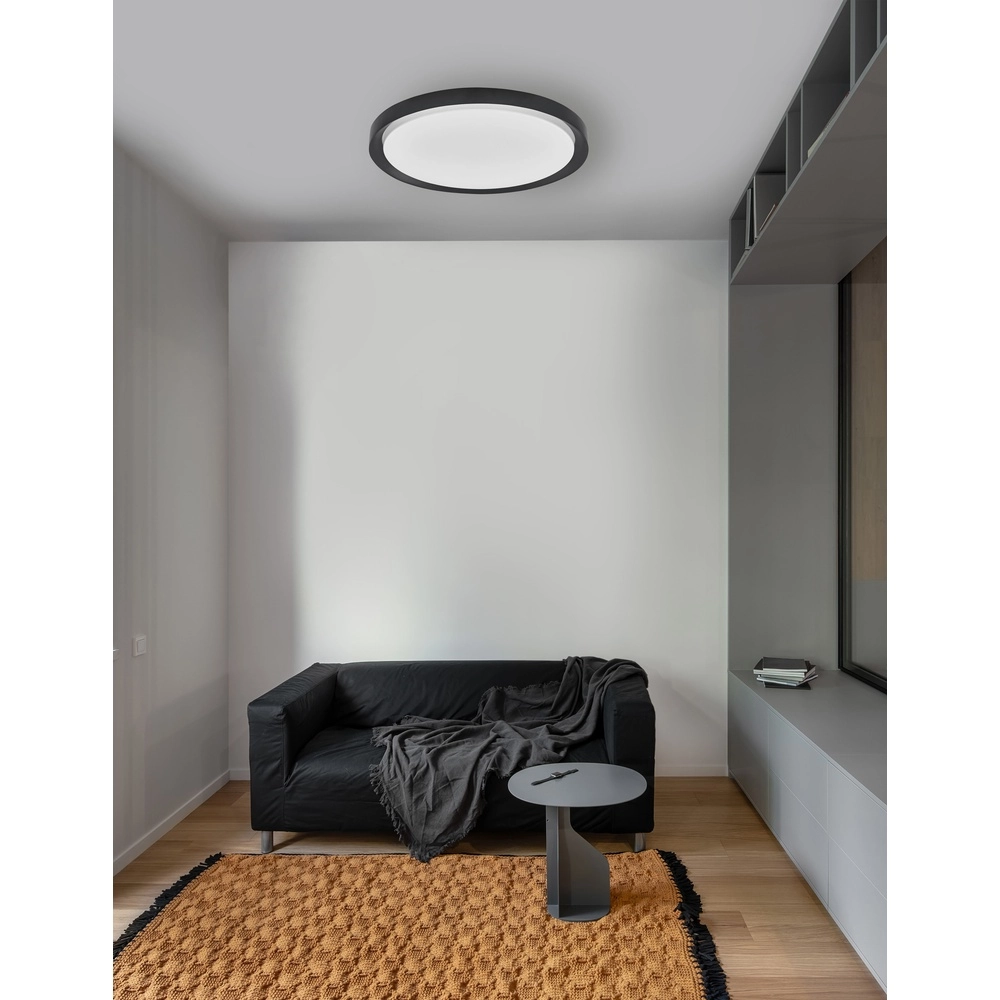 Deckenleuchte Troy schwarz Ø 56cm Lyora 5212017425812
