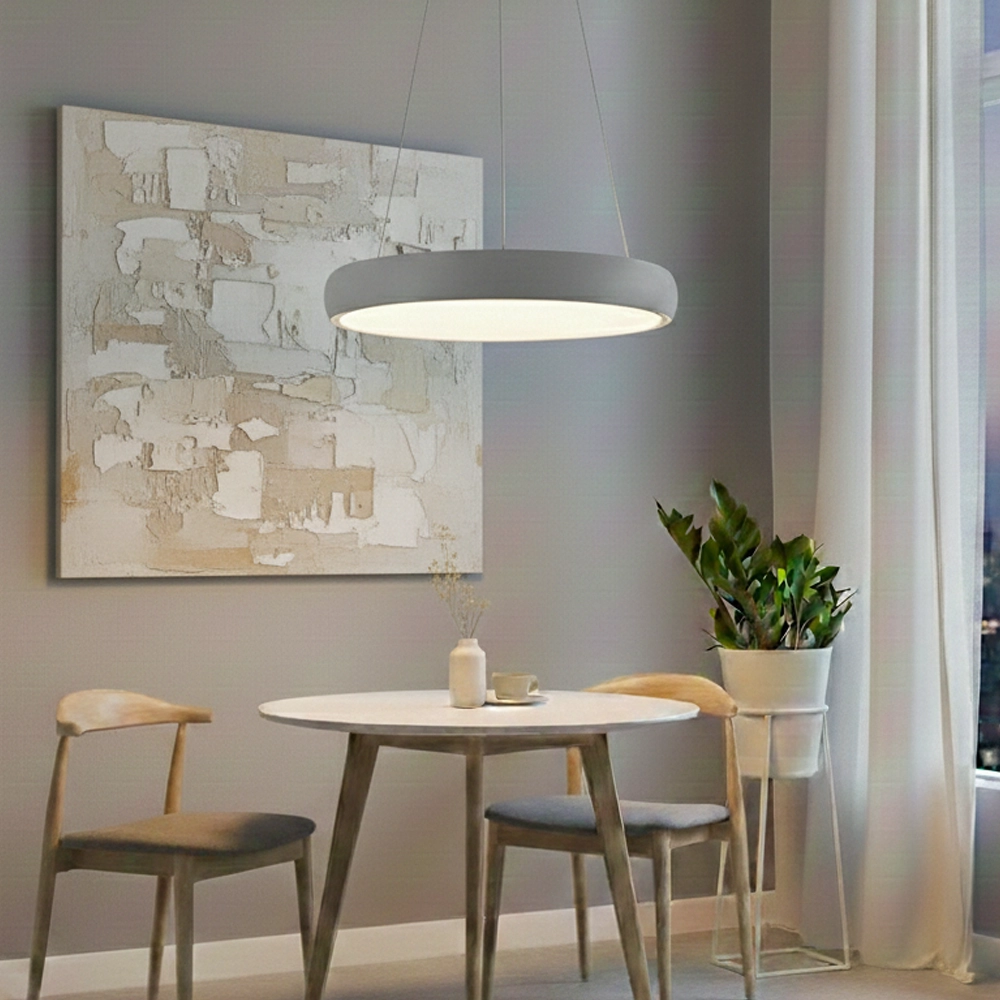 Design-Pendelleuchte Albi grau Ø 61cm