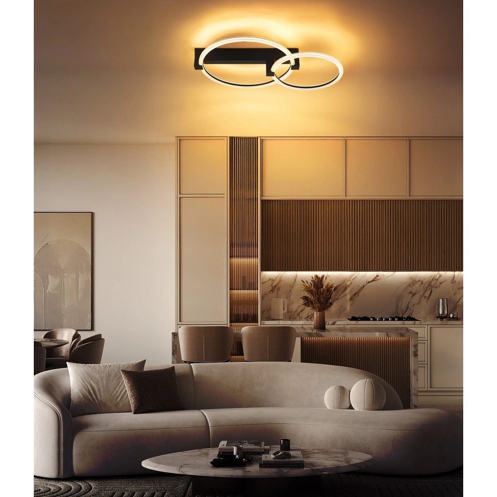 Schwarze Deckenlampe Fletcher Konstruktion Globo 9007371589289
