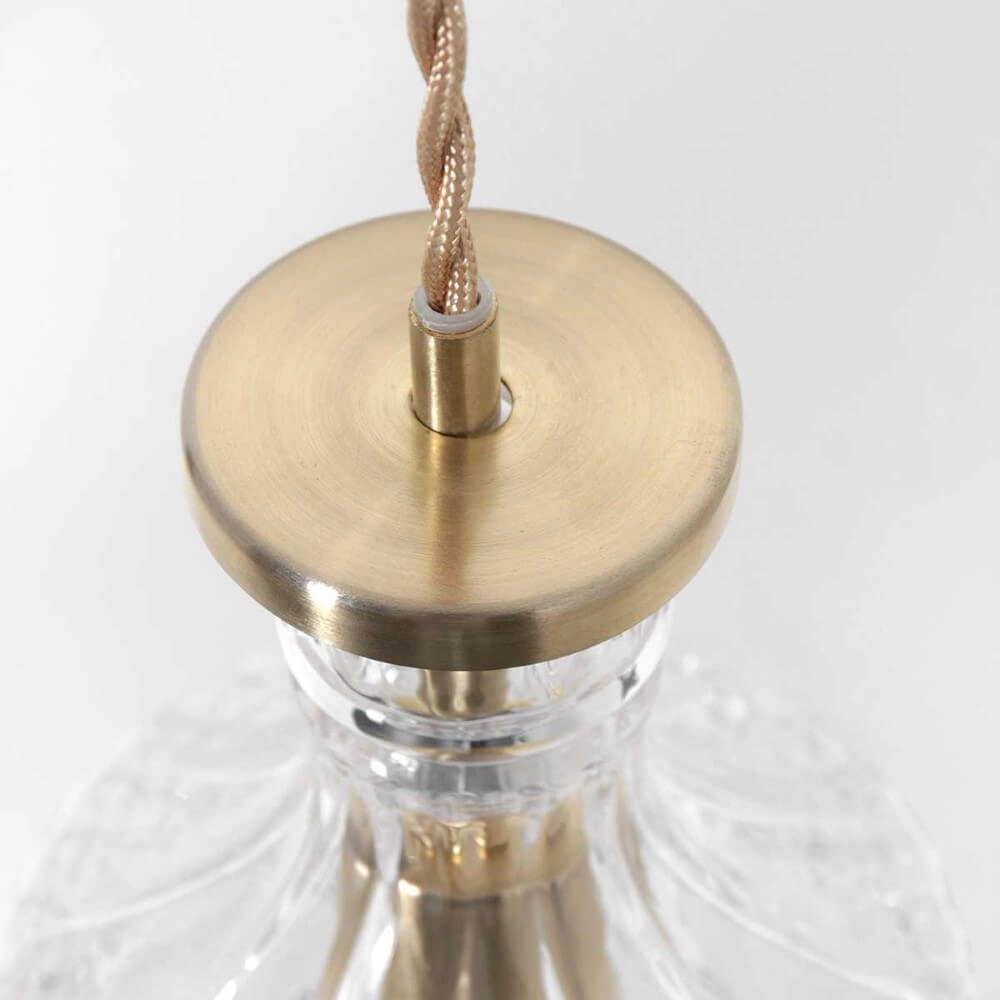 Klassische Hängelampe Grazioglass Ø 12,5cm Steinhauer 8712746166330