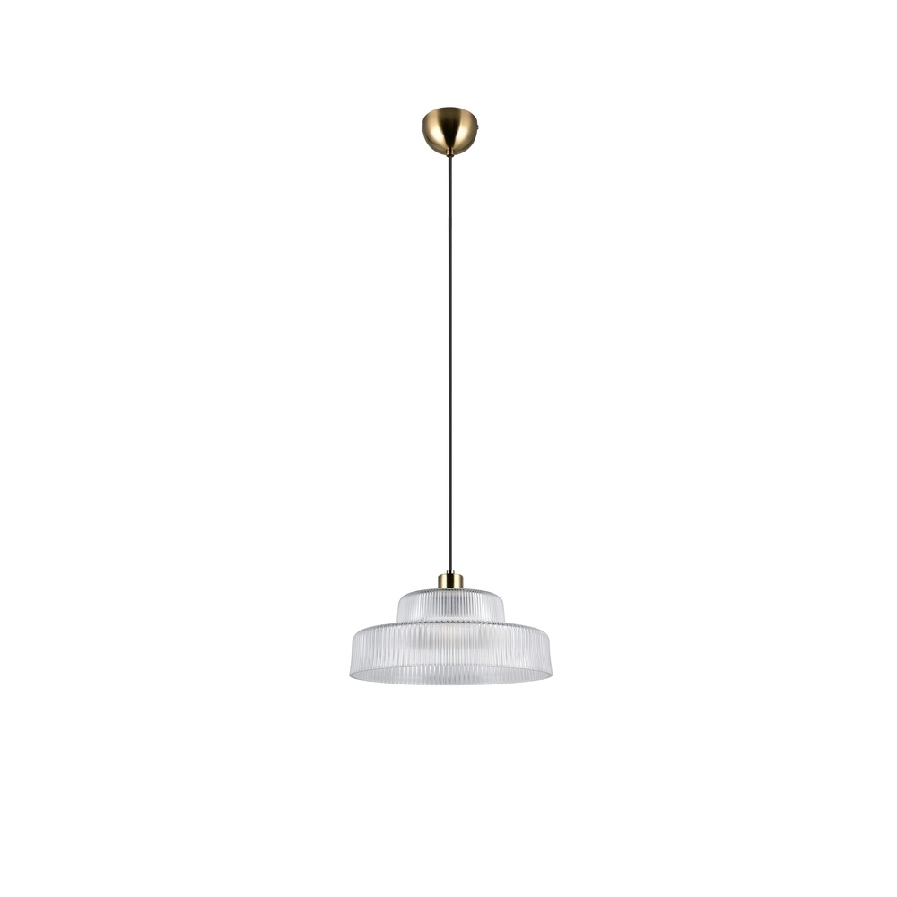 Klassische Pendellampe Abella Transparentes Glas Trio 4017807677706
