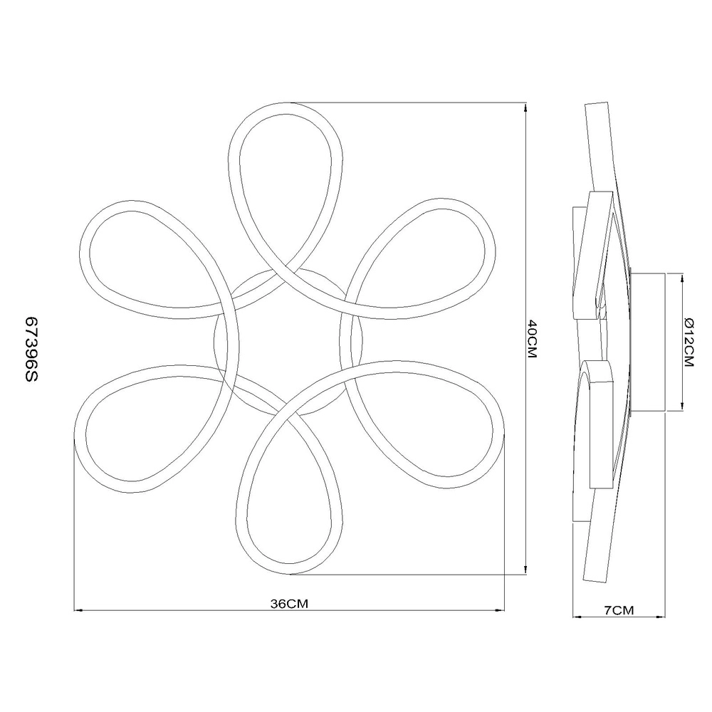 Design-Deckenlampe Orbita Sandbraun Globo 9007371581313