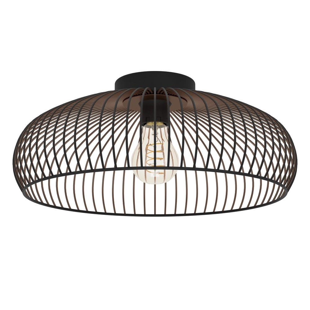 Deckenlampe Almanzora Schwarz mit Kupfer