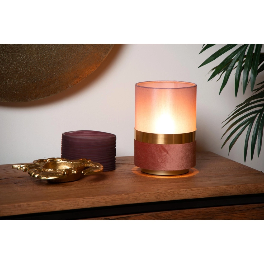 Design-Tischlampe Extravaganza Tusse rosa Ø 15 cm Lucide 5411212105554