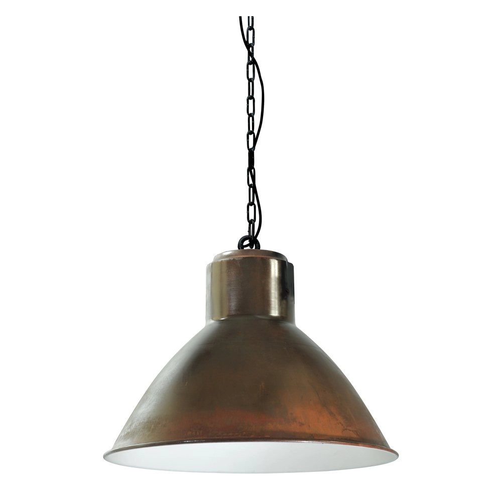 Pendelleuchte Industria 44 Kupferbraun mit schwarz