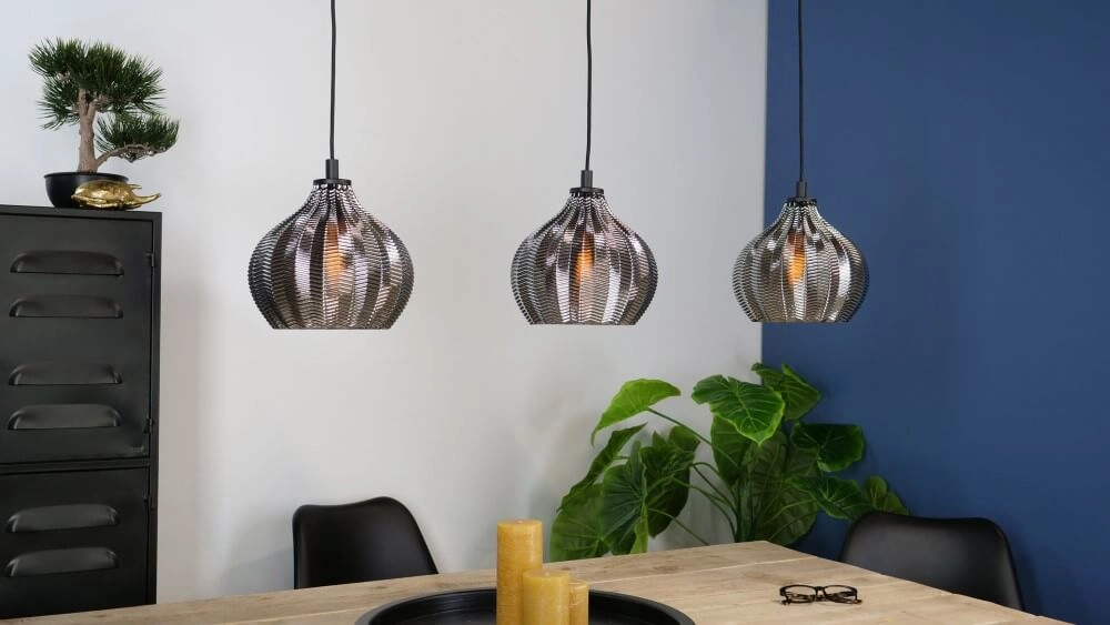 3-flammige Hängelampe aus Glas Tamallat Eglo 9002759435776