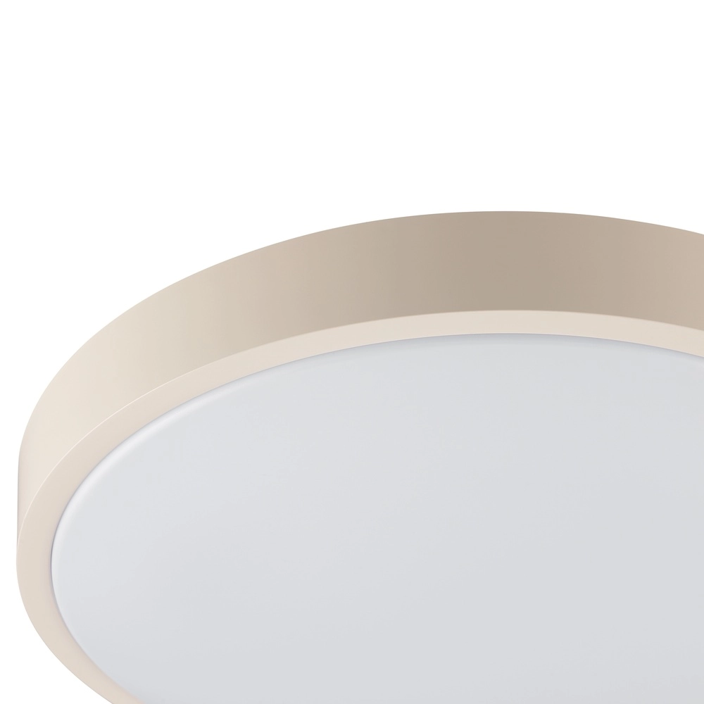 Deckenlicht Solistra Sandbraun mit weißem Ø 34,5 cm Brilliant 4004353477614