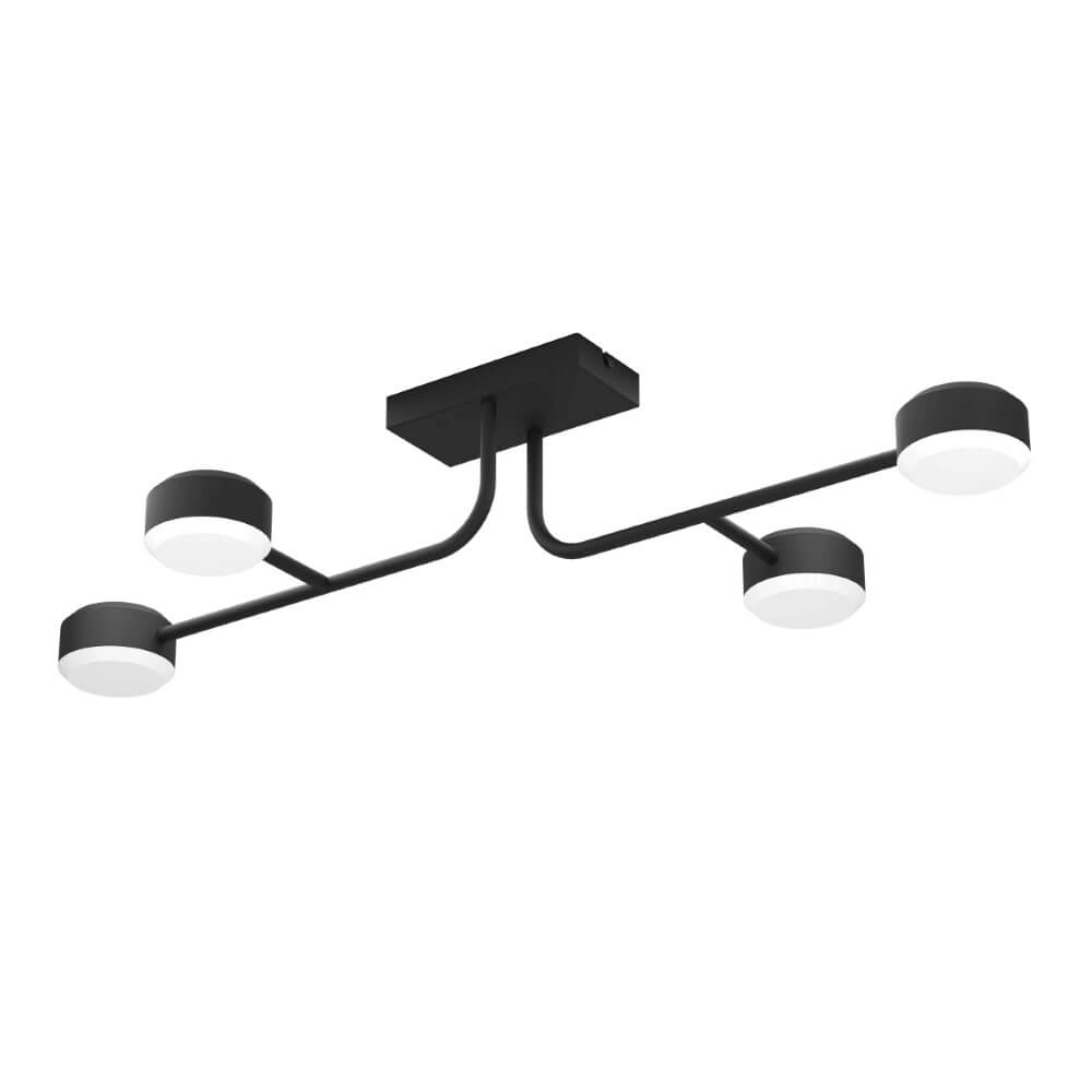 LED-Deckenleuchte Clavellina Schwarz