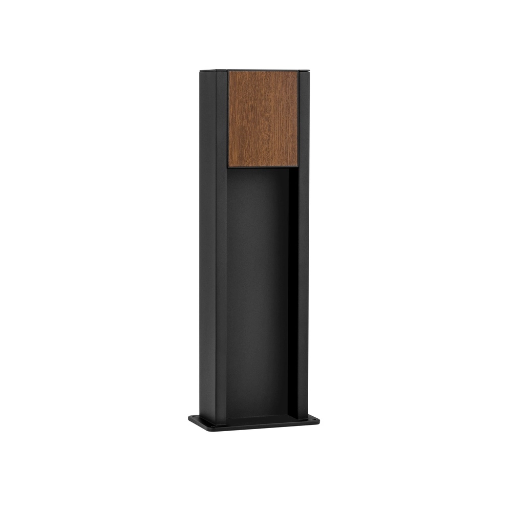 Gartenleuchte Kioo schwarz mit Holz Lyora 5212017478801