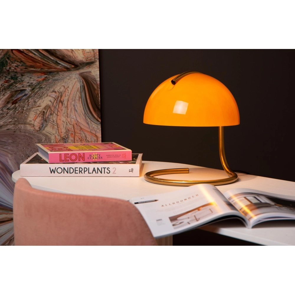 Klassische Tischlampe Cato Orange Lucide 5411212460875