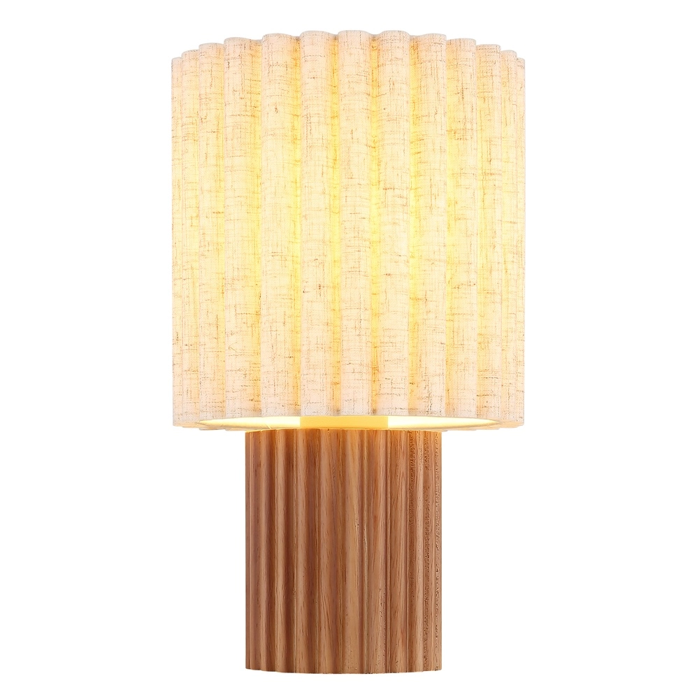 Einzigartige Tischlampe Jannie Braune Runde Globo 9007371586905