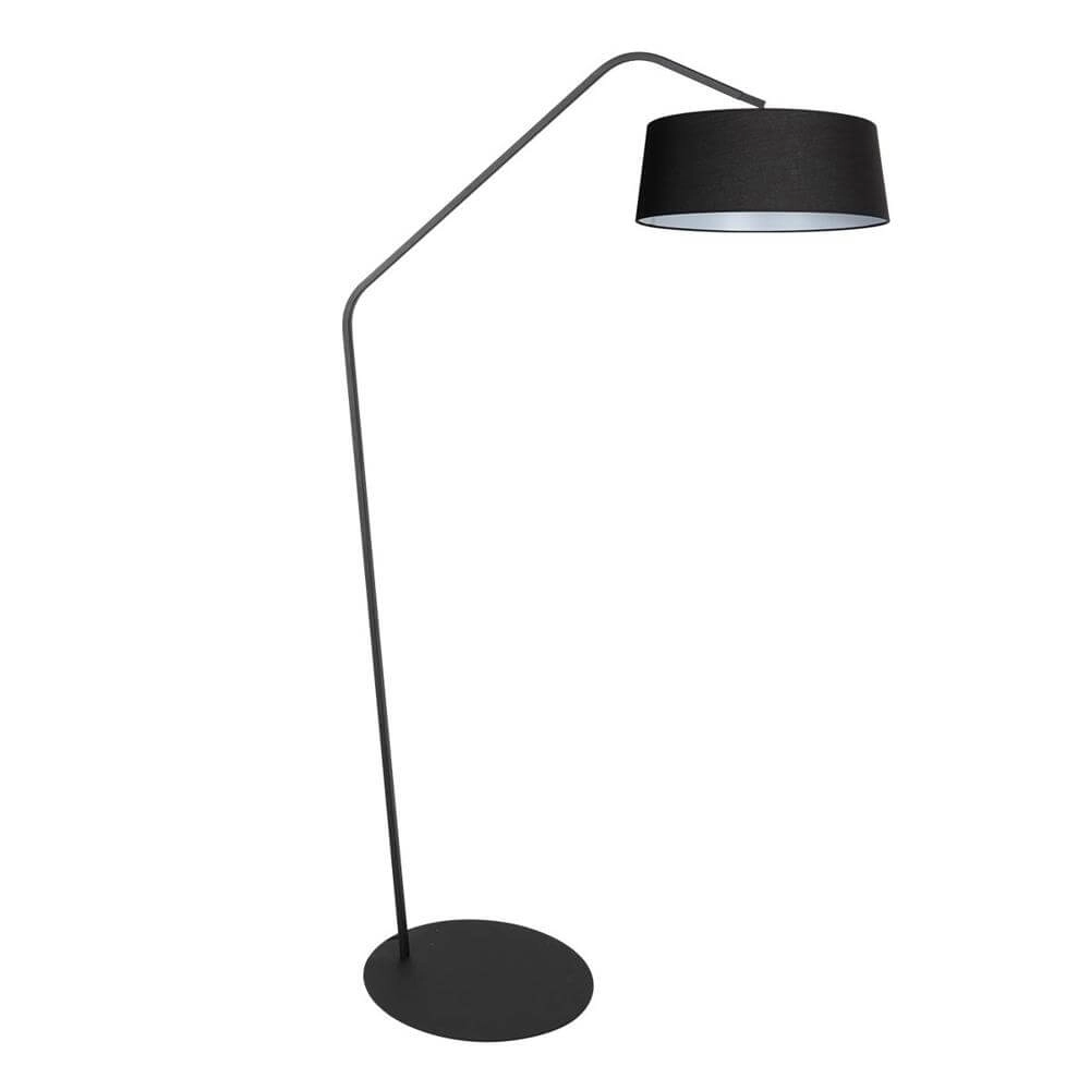 Stehlampe Zig-Zag schwarz mit weißer Innenseite Ø 48cm