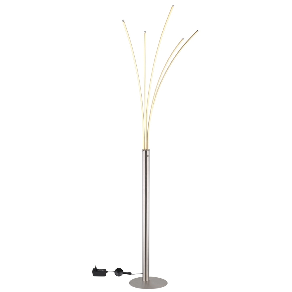 Moderne Stehlampe Bizzy Nickel Globo 9007371452712