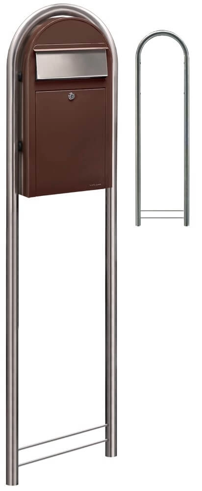 Briefkasten Grande S 8017 i Dunkelbraun Bobi 6417237037268