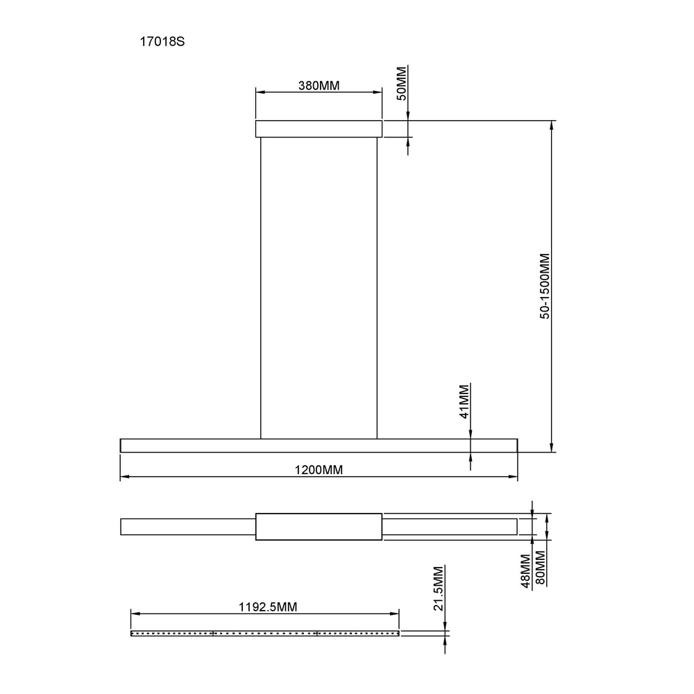Design-Pendellampe Cody Schwarz Globo 9007371525997