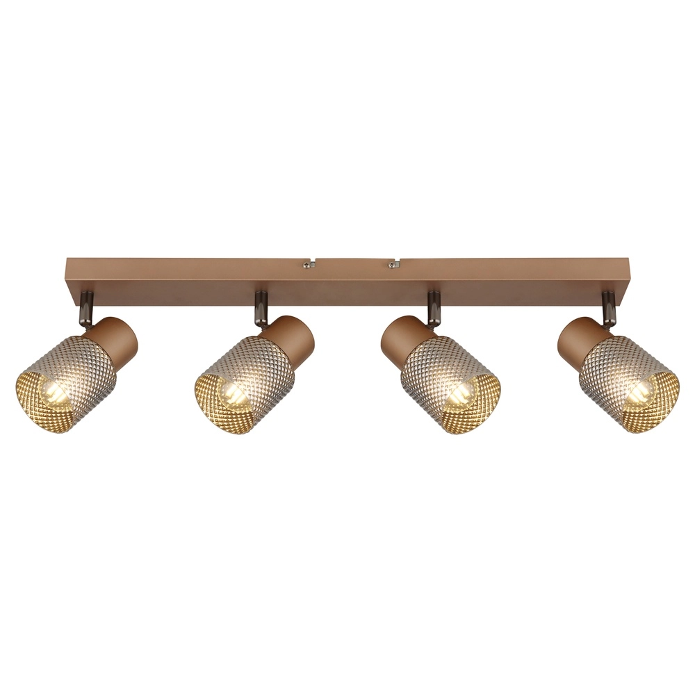 Deckenlampe Satella 4-helles Kaffeebraun Globo 9007371465576