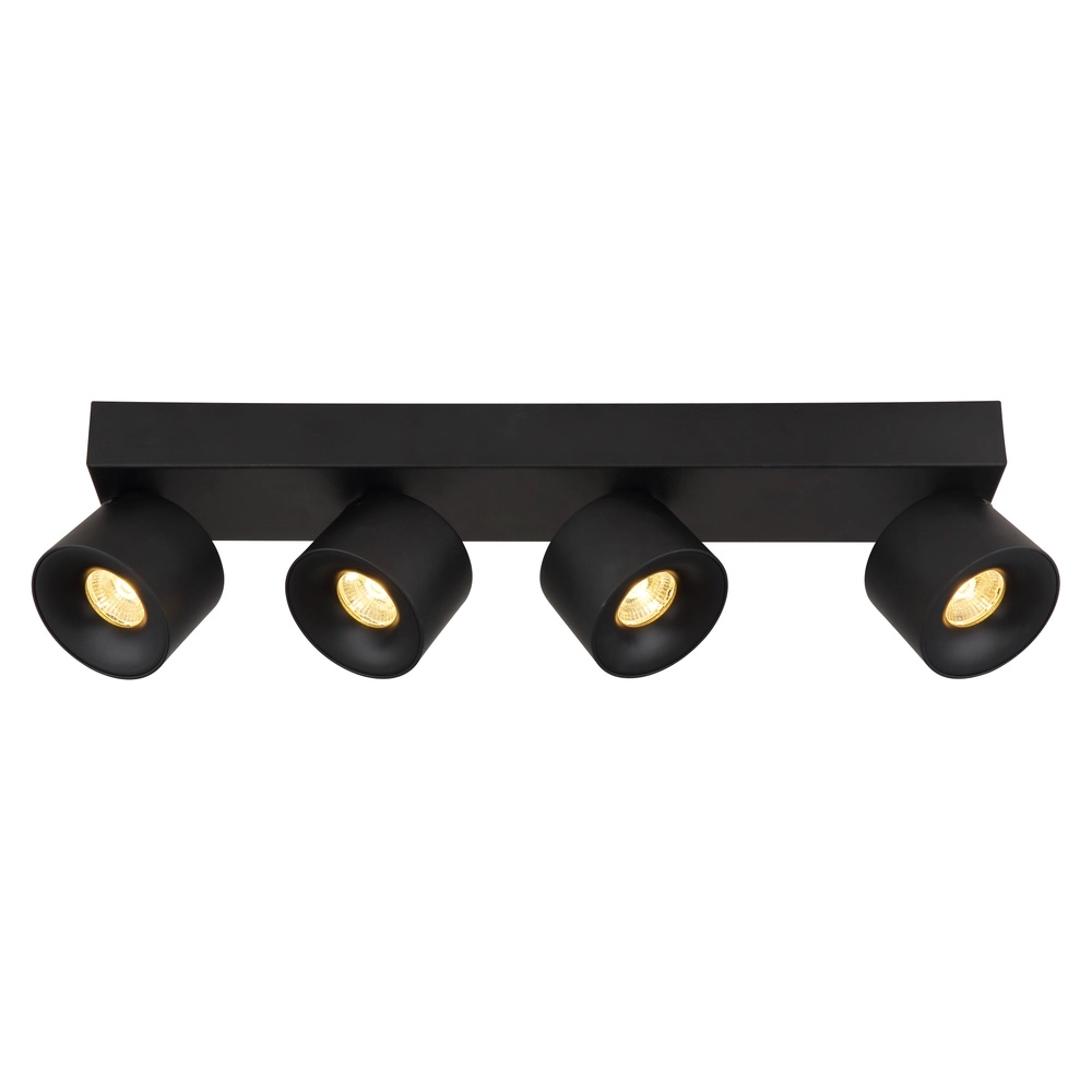 Elegante Deckenlampe Rae 4-Licht Schwarz Globo 9007371459643