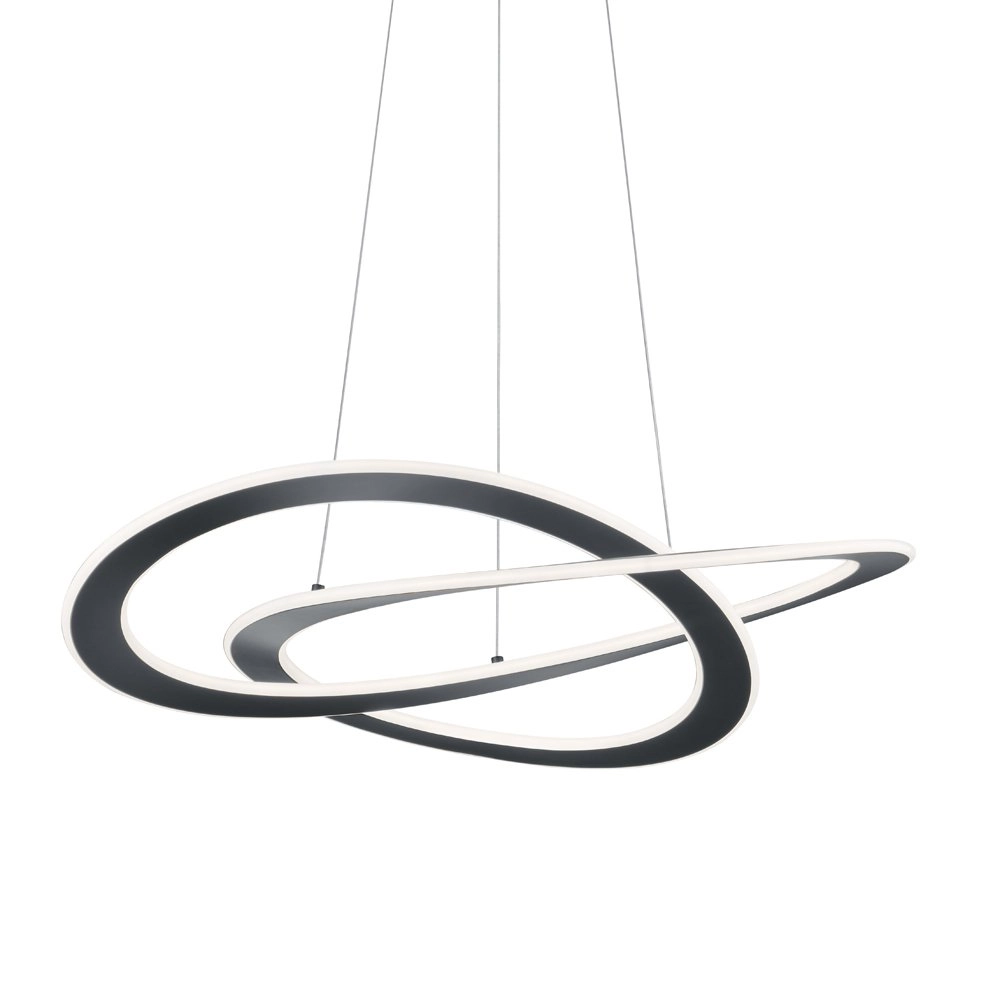 Pendelleuchte Oakland Ø 71 cm schwarz Trio 4017807430493