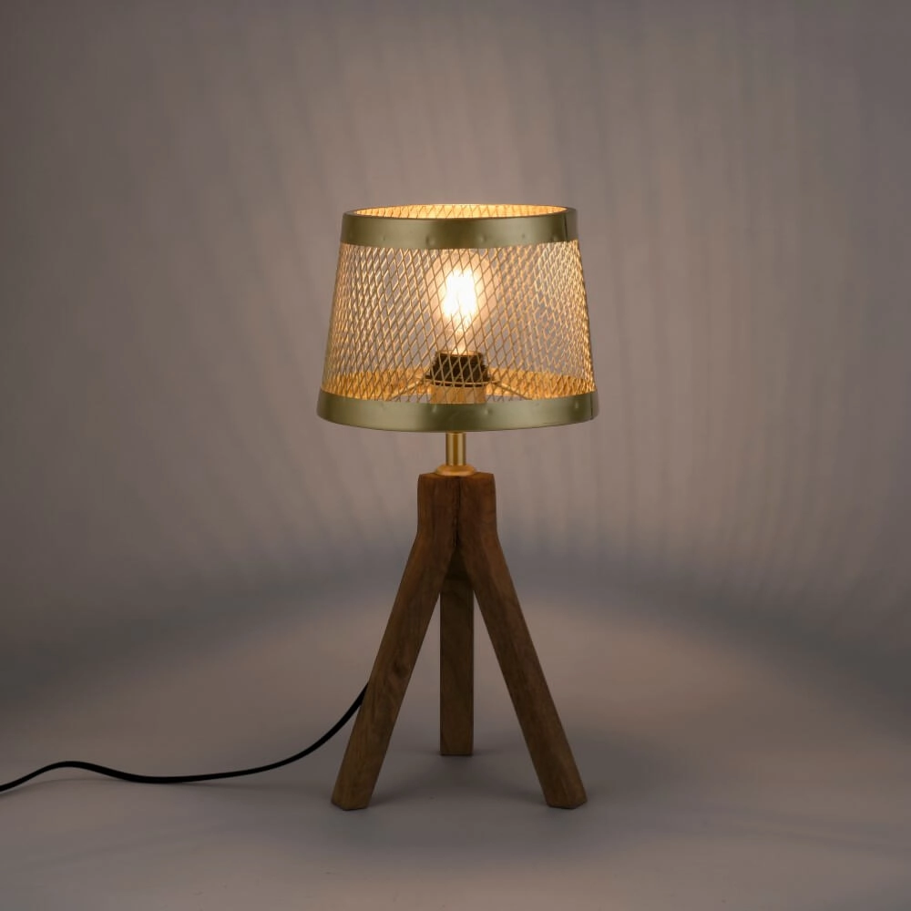 Tischlampe Frederik Messing Just Light 4043689976170