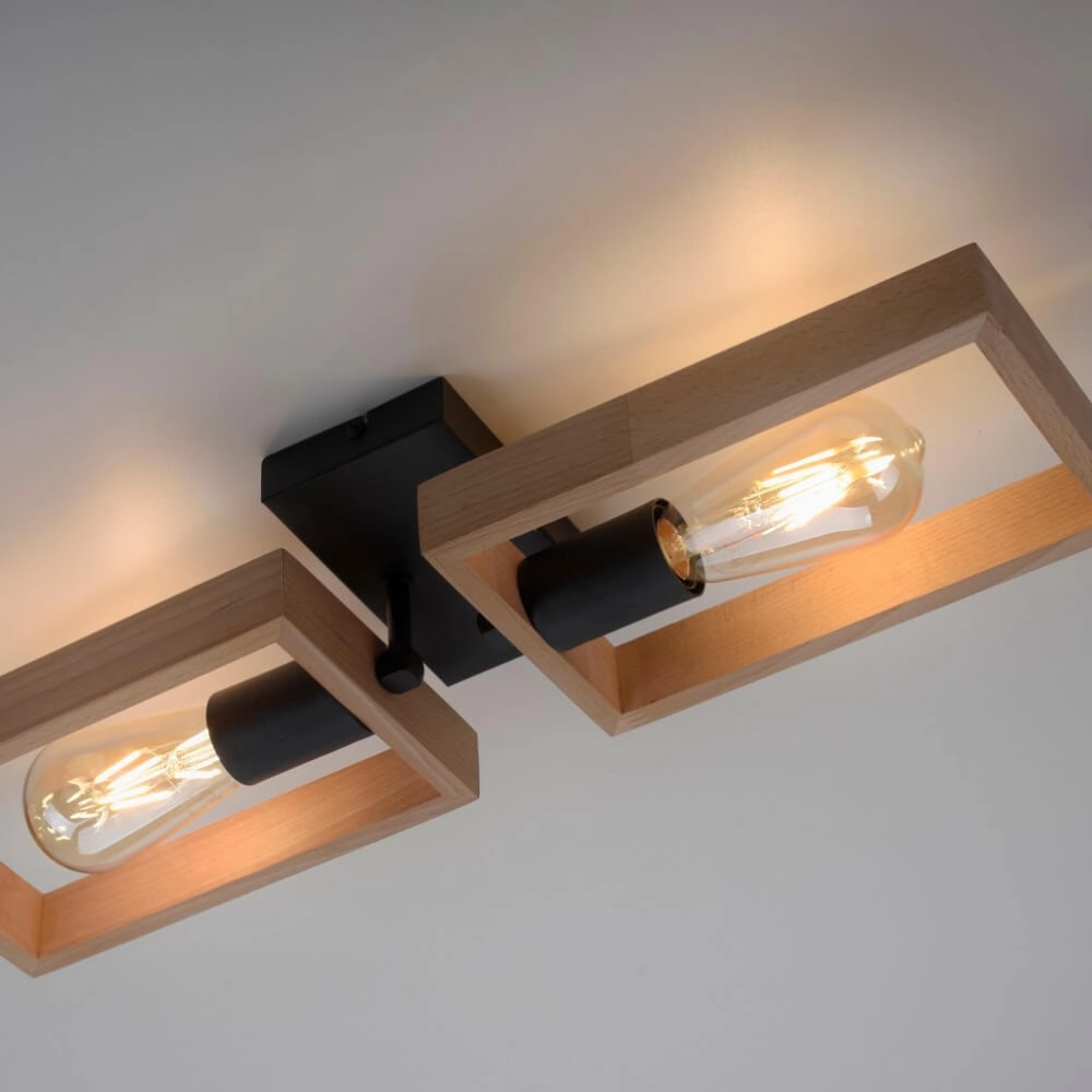 Ländliche Deckenleuchte Franky 2-flammig Just Light 4043689983116