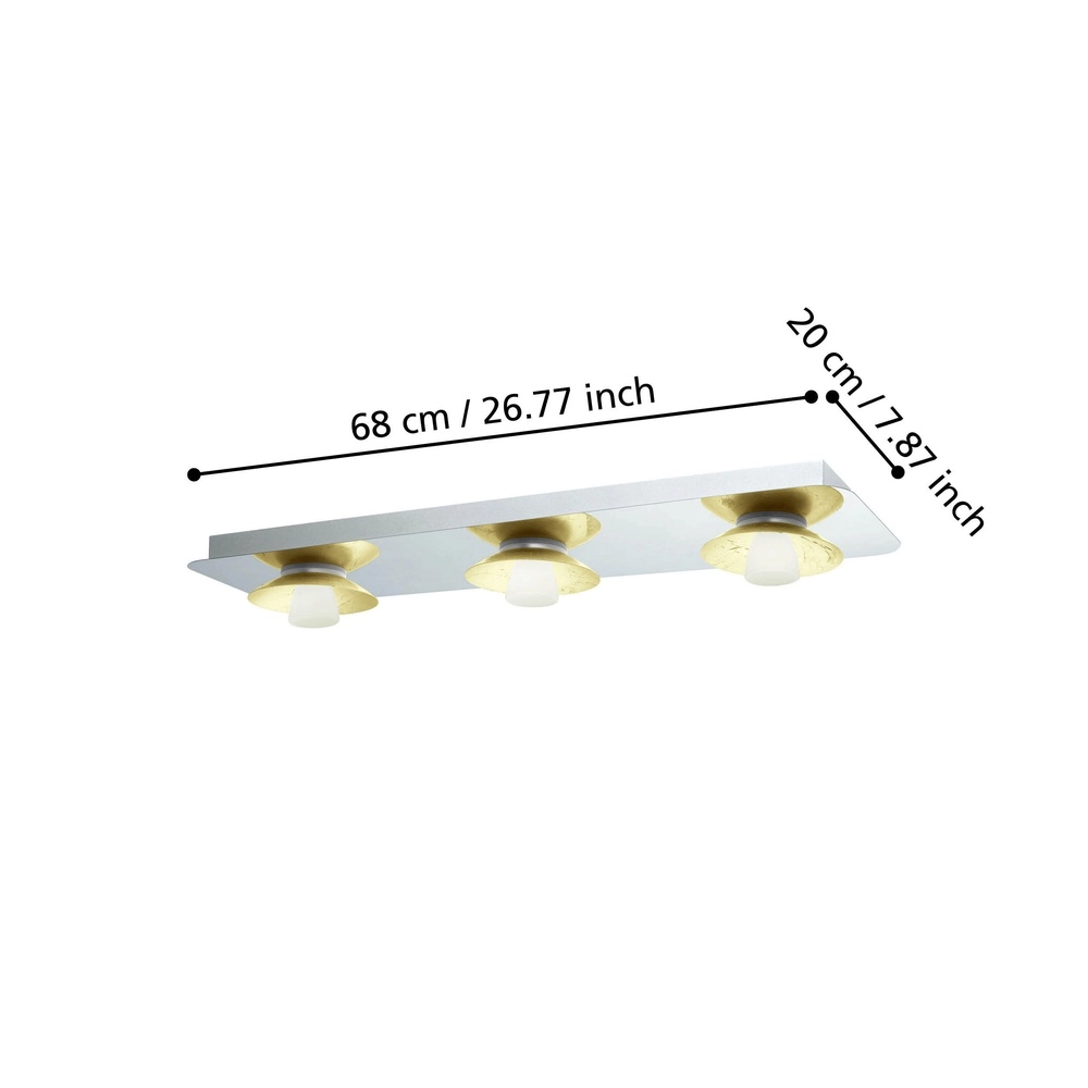 Deckenlampe Torano 3-Licht Chrom Eglo 9002759975234