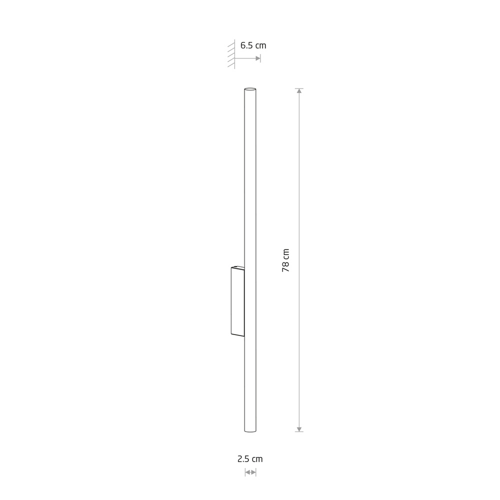 Design-Wandlampe Laser Schwarz Lyora 5903139118125