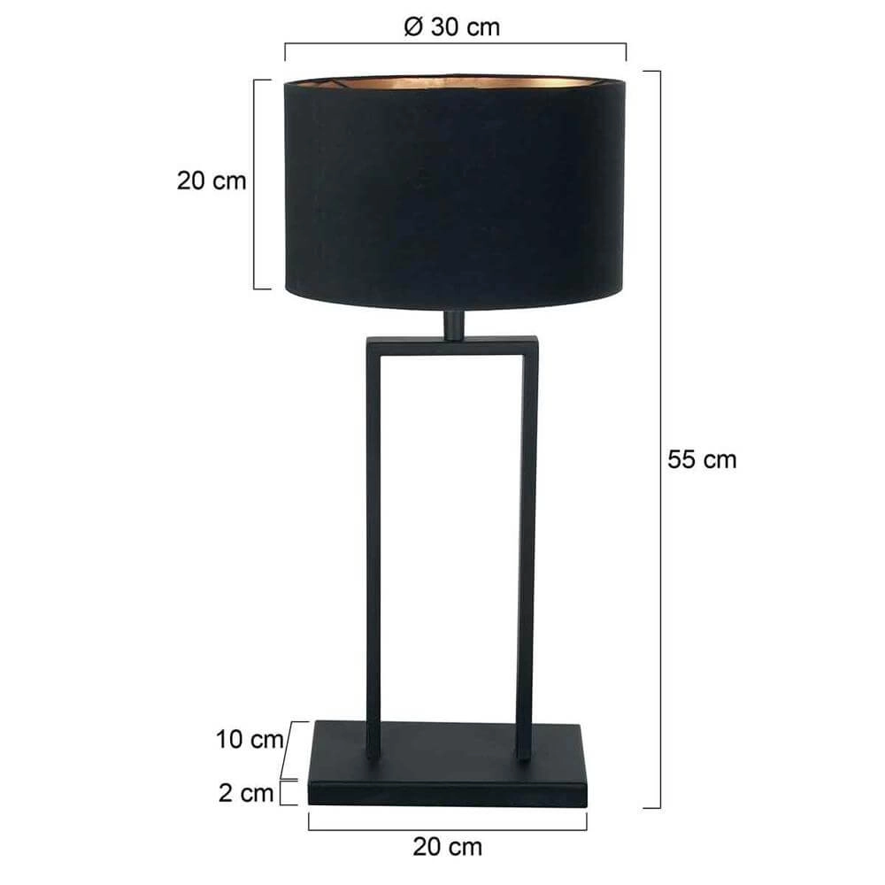 Tischlampe Stang schwarz Steinhauer 8712746175660