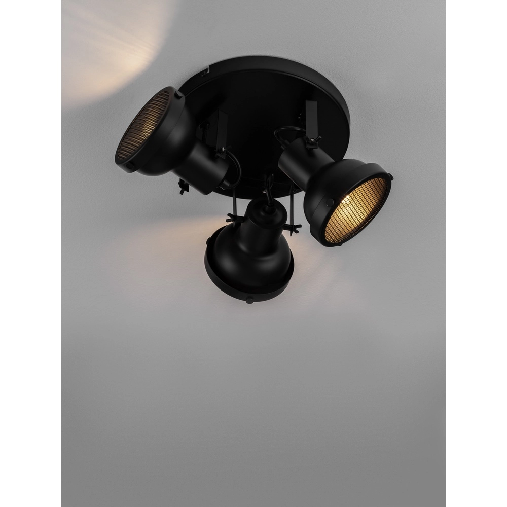 Deckenlampe Ruvi 3-flammig schwarz Lyora 5212017446374