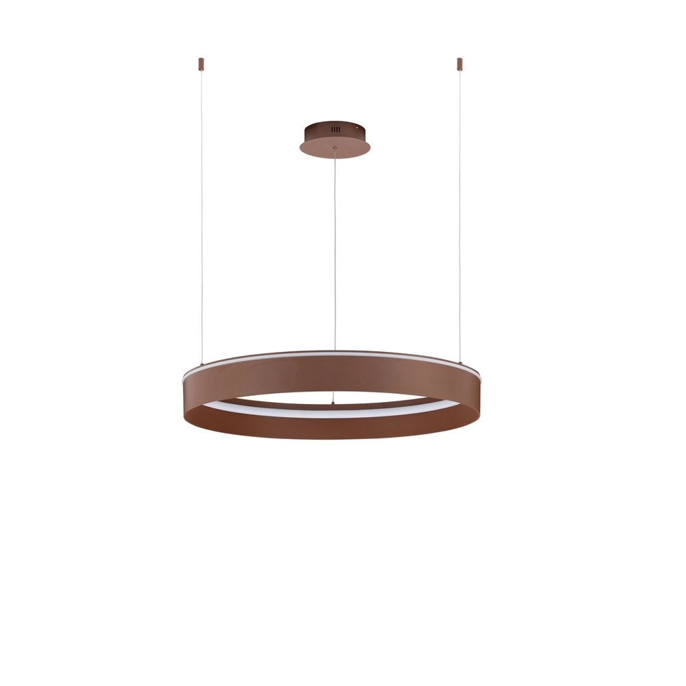 Moderne Pendellampe Olivia braune Ø 78 cm Lyora 5212017494252