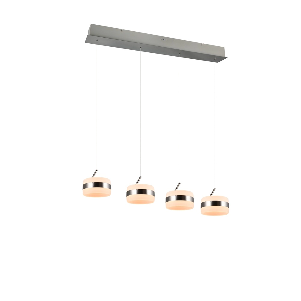 Design-Pendelleuchte Dios nickel 4-flammig