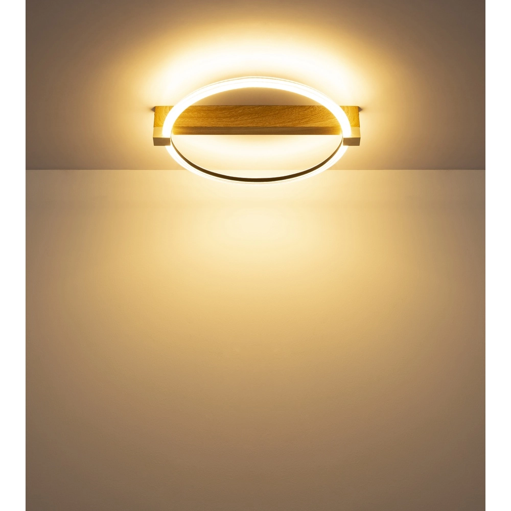 Deckenlampe Fletcher Holzkonstruktion Globo 9007371586288