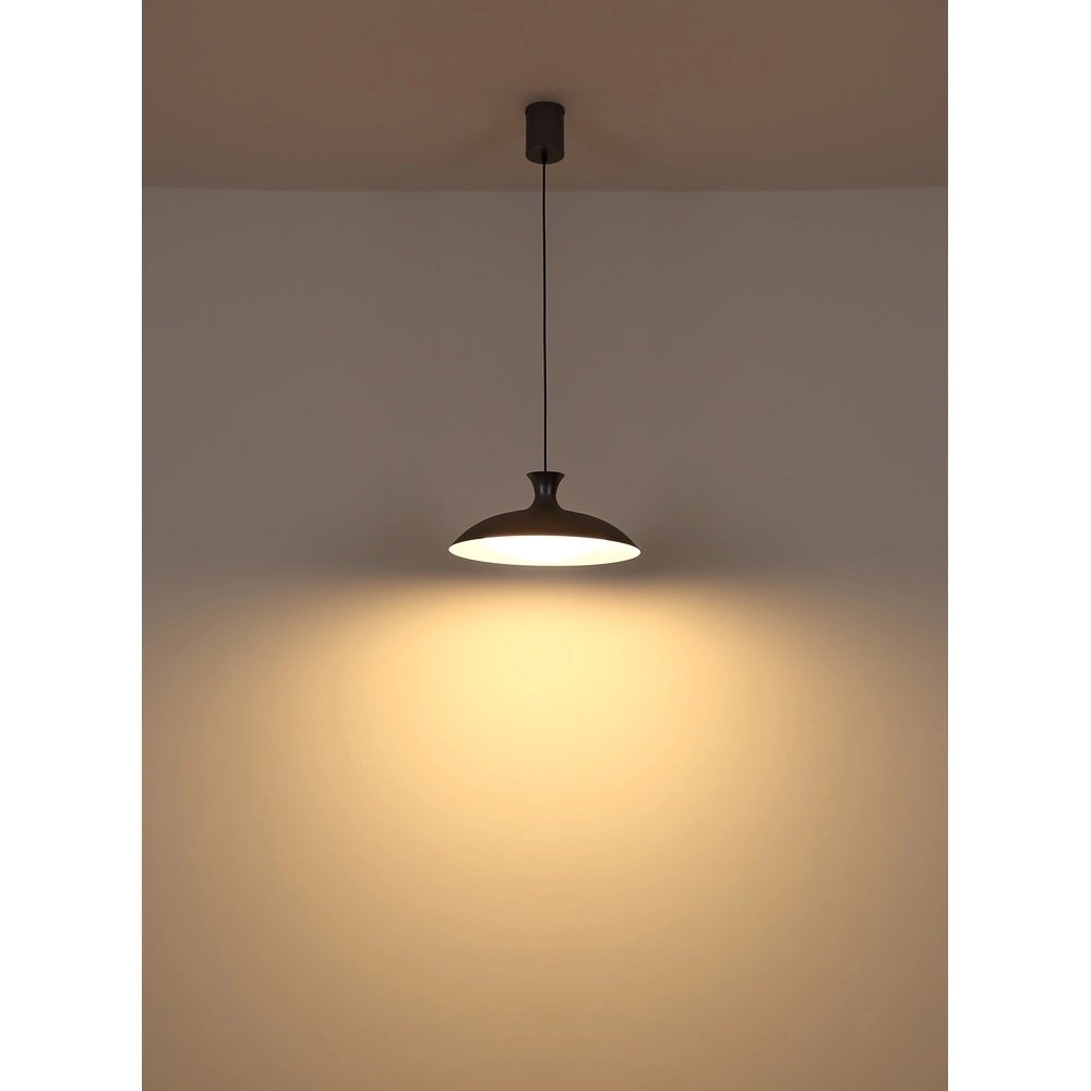 Graue Pendellampe Rocha Design Ø 40cm Globo 9007371533985