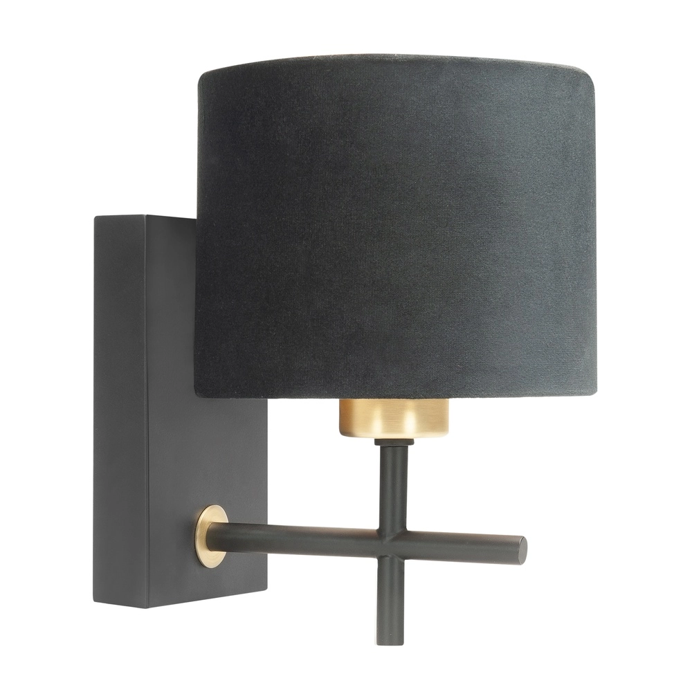 Wandleuchte Torcia schwarz