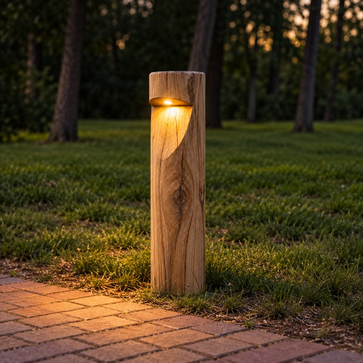 Holzwegbeleuchtung Bosco Kastanie – 65 cm – 2700.000 km