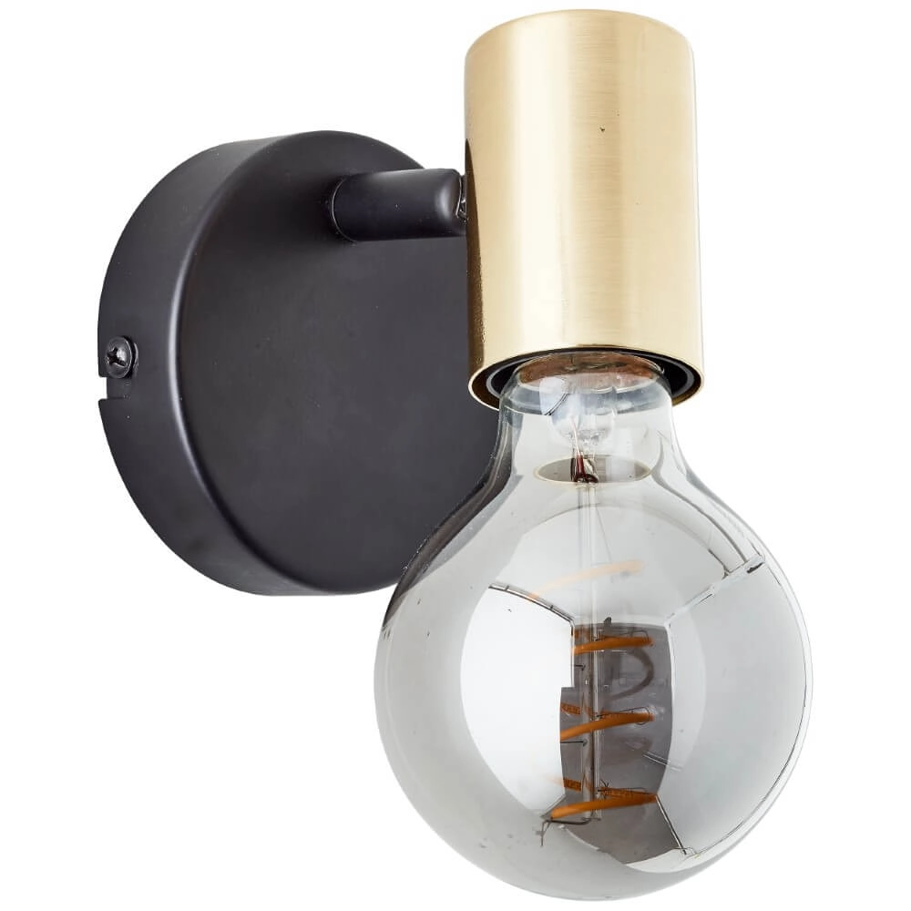 Wandlampe Kerry schwarz mit gold Brilliant 4004353409011